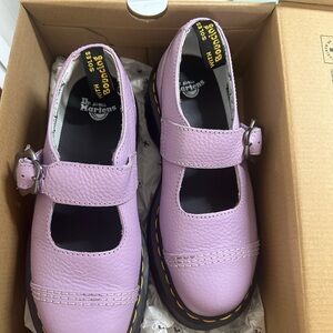Dr. Martens Womens Purple Mary Jane Shoes